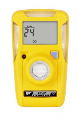Honeywell BW Clip Series Single-Gas Detector with continuous monitoring, H&lt;sub&gt;2&lt;/sub&gt;S, 0 to 100 ppm, two-year-