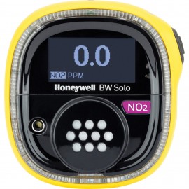 Honeywell BW Solo Single-Gas Detector with Bluetooth and yellow housing, NO<sub>2</sub>, 0 to 100 ppm-