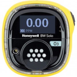 Honeywell BW Solo Single-Gas Detector with Bluetooth and yellow housing, O<sub>3</sub>, 0 to 1 ppm-