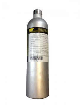 BW CG2-JX-2.2-34 Dual Gas Calibration Gas, CH<sub>4</sub>, O<sub>2</sub>, 34L-