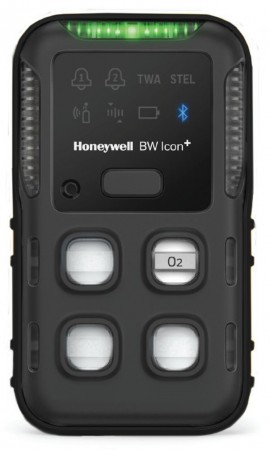 Honeywell BW Icon+ Series Single-Gas Detector, O&lt;sub&gt;2&lt;/sub&gt;, black-
