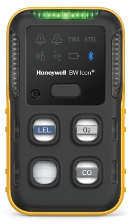 Honeywell BW Icon+ Series Multi-Gas Detector, %LEL(IR)/O&lt;sub&gt;2&lt;/sub&gt;/CO, yellow-