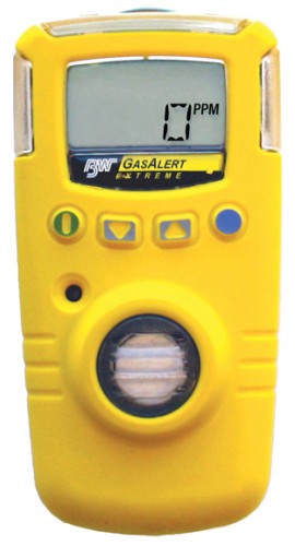 BW GAXT-G-DL GasAlert Extreme Single Gas Detector, Ozone (O&lt;sub&gt;3&lt;/sub&gt;), 0 to 1ppm-