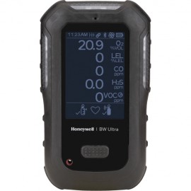 Honeywell BW Ultra Five Multi-Gas Detector with pump, O<sub>2</sub>/LEL/H<sub>2</sub>S/CO/CO<sub>2</sub>/IR, black-