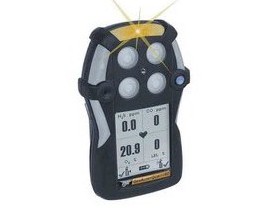 Honeywell BW GasAlertQuattro Multi-Gas Detector, CO/H<sub>2</sub>S/%LEL/O<sub>2</sub>, rechargeable battery-
