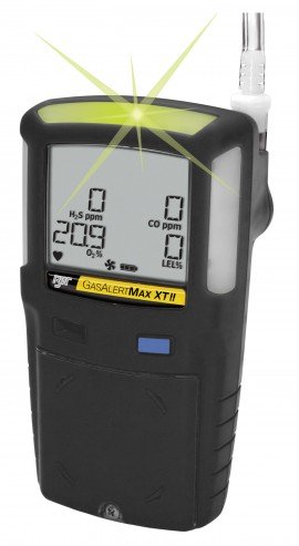 Honeywell BW Max XT II Multi-Gas Detector, %LEL/O<sub>2</sub>/H<sub>2</sub>S/CO, black-