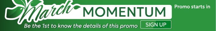 March Momentum Promotion banner