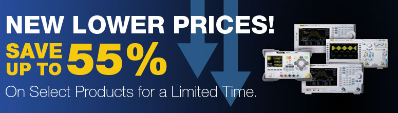 RIGOL's NEW Lower Prices - Save up to 55%